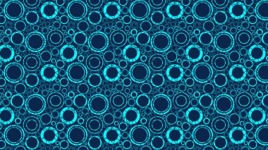 soyut mavi daireler deseni, vektör illüstrasyonu