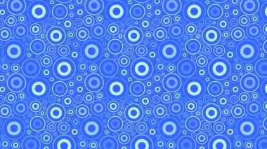 soyut mavi daireler deseni, vektör illüstrasyonu