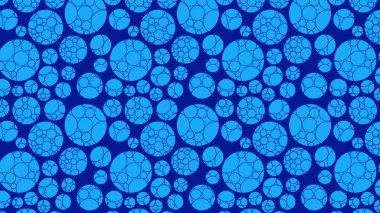 soyut mavi daireler deseni, vektör illüstrasyonu