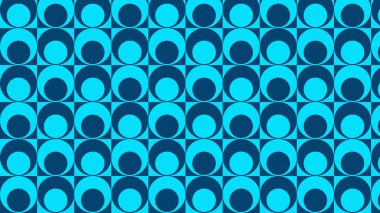 soyut mavi daireler deseni, vektör illüstrasyonu