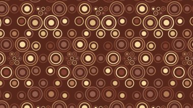 soyut kahverengi daireler deseni, vektör illüstrasyonu