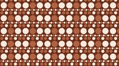 soyut kahverengi daireler deseni, vektör illüstrasyonu