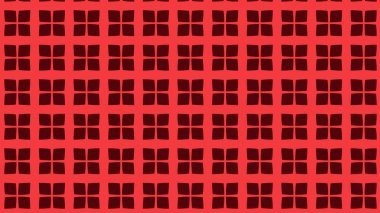 soyut geometrik kırmızı kareler desen, vektör illüstrasyonu