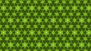 yeşil soyut yıldız deseni, vektör illüstrasyonu