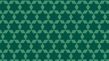 yeşil soyut yıldız deseni, vektör illüstrasyonu