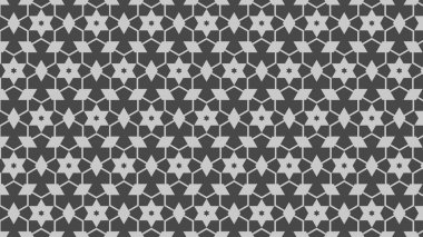 Gri soyut yıldız deseni, vektör illüstrasyonu