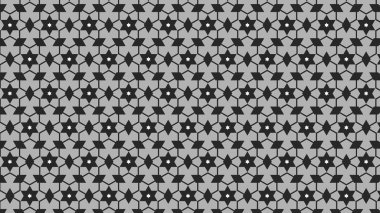 Gri soyut yıldız deseni, vektör illüstrasyonu