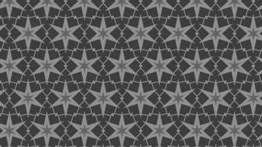 Gri soyut yıldız deseni, vektör illüstrasyonu