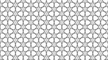 Gri soyut yıldız deseni, vektör illüstrasyonu