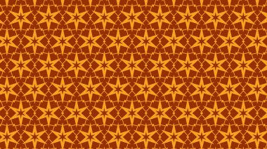turuncu soyut yıldız deseni, vektör illüstrasyonu