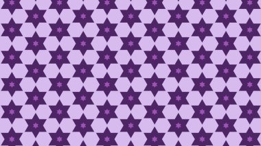 mor soyut yıldız deseni, vektör illüstrasyonu