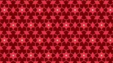 Yıldızlı kusursuz desen. Vektör illüstrasyonu