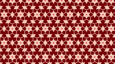 kırmızı soyut yıldız deseni, vektör illüstrasyonu