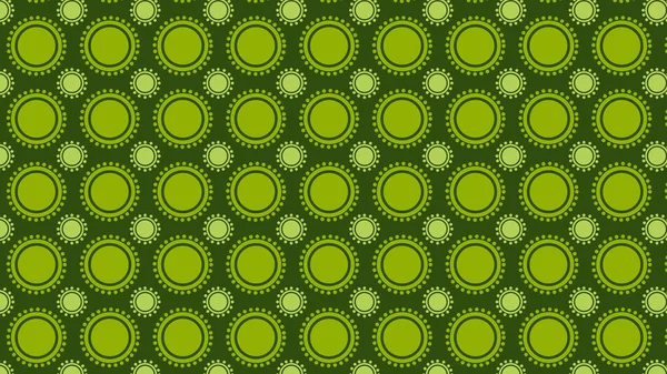 Abstracto Verde Círculos Patrón Vector Ilustración — Vector de stock