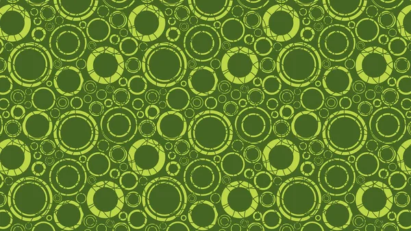 Motif Abstrait Cercles Verts Illustration Vectorielle — Image vectorielle