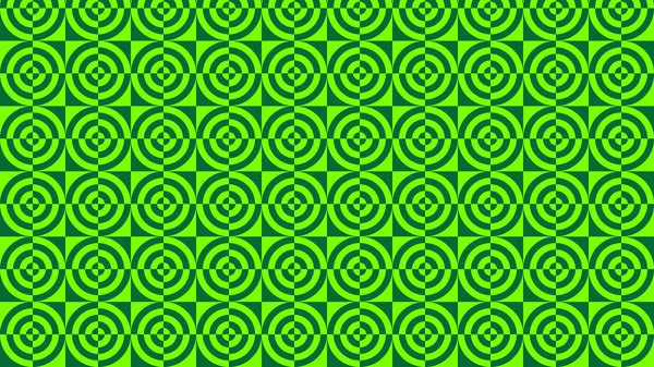 Abstract Green Circles Pattern Vector Illustration — ストックベクタ