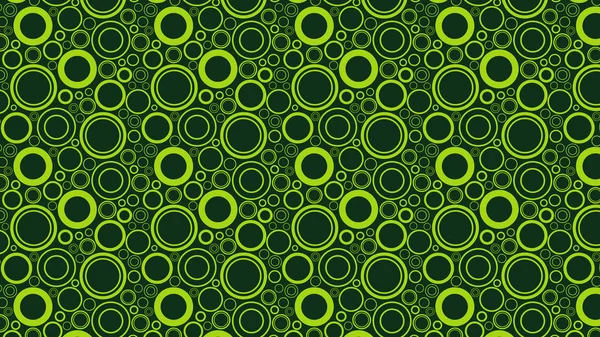 Motif Abstrait Cercles Verts Illustration Vectorielle — Image vectorielle