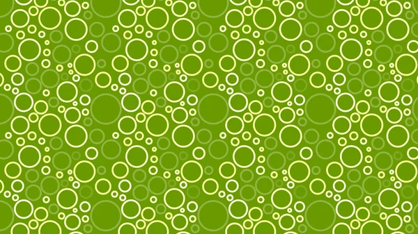 Abstrakte Grüne Kreise Muster Vektorillustration — Stockvektor