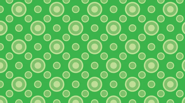 Абстрактный Рисунок Зеленых Кругов Векторная Иллюстрация — стоковый вектор