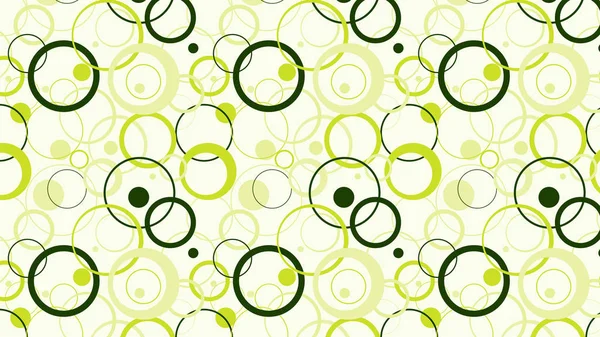 Motif Abstrait Cercles Verts Illustration Vectorielle — Image vectorielle