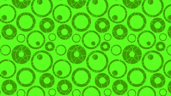 Motif Abstrait Cercles Verts Illustration Vectorielle — Image vectorielle