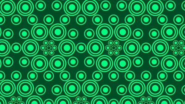 Motif Abstrait Cercles Verts Illustration Vectorielle — Image vectorielle