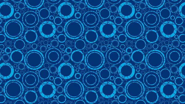 Abstract Blauw Cirkels Patroon Vector Illustratie — Stockvector