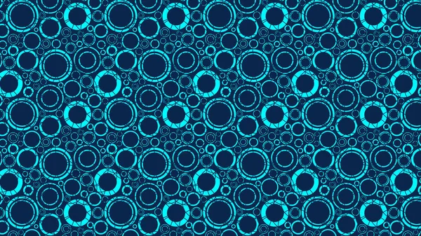 Motif Abstrait Cercles Bleus Illustration Vectorielle — Image vectorielle