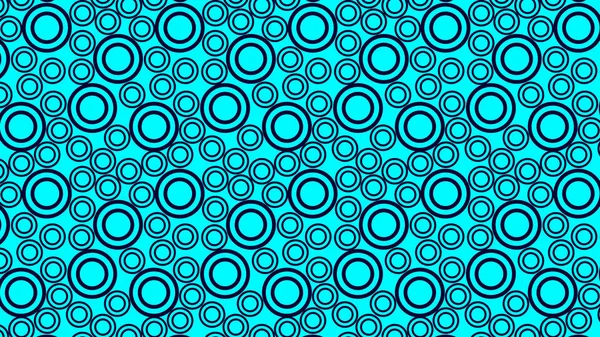 Abstracto Azul Círculos Patrón Vector Ilustración — Archivo Imágenes Vectoriales