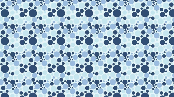 Abstract Blue Circles Pattern Vector Illustration — ストックベクタ