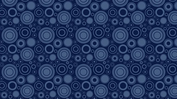 Motif Abstrait Cercles Bleus Illustration Vectorielle — Image vectorielle