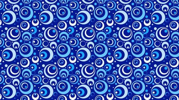 Motif Abstrait Cercles Bleus Illustration Vectorielle — Image vectorielle