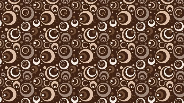 Motif Abstrait Cercles Bruns Illustration Vectorielle — Image vectorielle