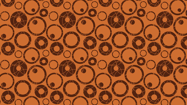 abstract brown circles pattern, vector illustration