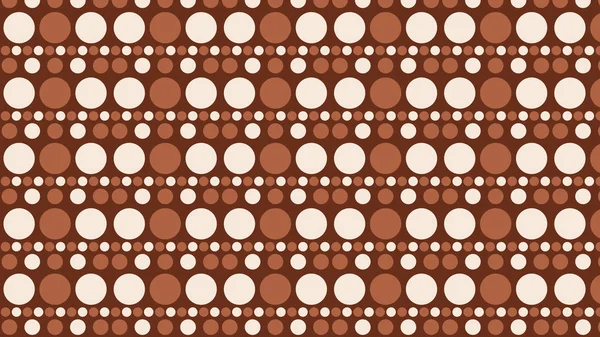 Abstract Brown Circles Pattern Vector Illustration — Stock Vector