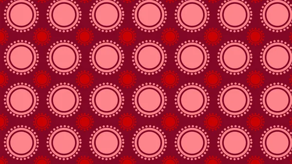 Motif Abstrait Cercles Rouges Illustration Vectorielle — Image vectorielle