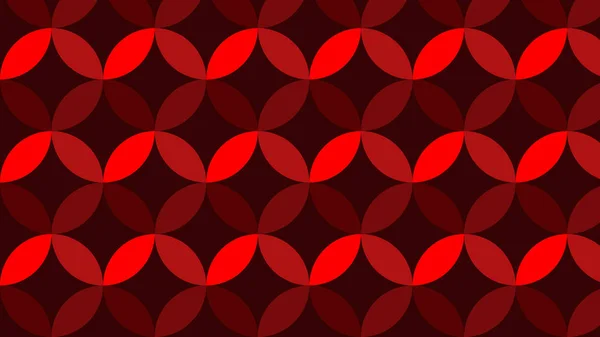 Abstract Red Circles Pattern Vector Illustration — Stock Vector