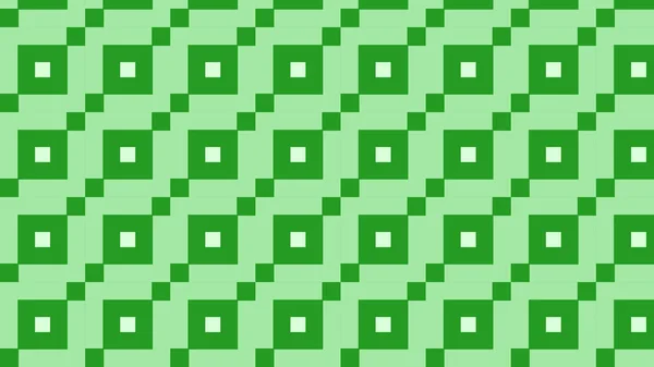 Motif Abstrait Carrés Verts Géométriques Illustration Vectorielle — Image vectorielle