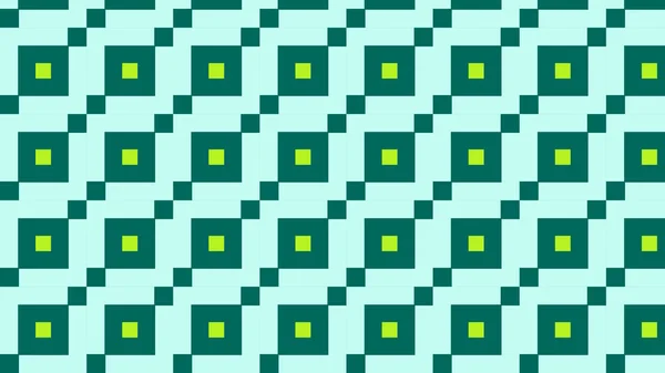Abstract Geometric Green Squares Pattern Vector Illustration — Stock vektor