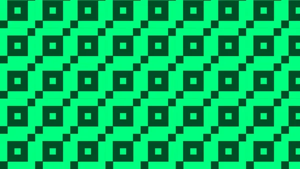 Abstract Geometric Green Squares Pattern Vector Illustration — Stock vektor