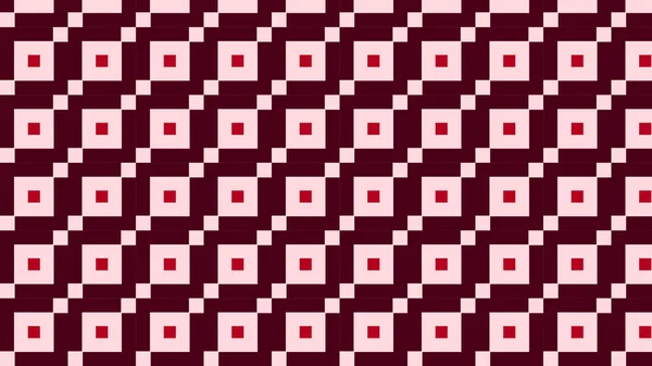 Abstract Geometric Red Squares Pattern Vector Illustration — Stock vektor