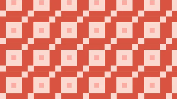 Abstract Geometric Red Squares Pattern Vector Illustration — Stock vektor