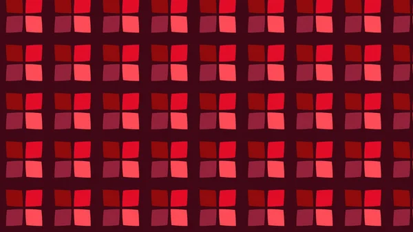 Abstract Geometrische Rode Vierkanten Patroon Vector Illustratie — Stockvector