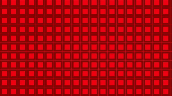 Abstracto Geométricos Cuadrados Rojos Patrón Vector Ilustración — Vector de stock