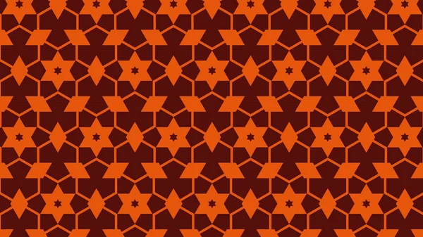 Motif Étoiles Abstraites Orange Illustration Vectorielle — Image vectorielle