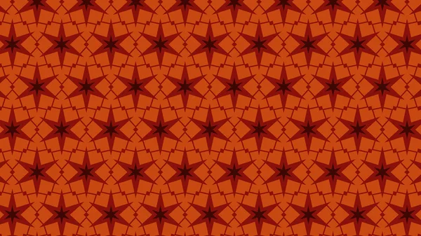 Naranja Estrellas Abstractas Patrón Vector Ilustración — Vector de stock