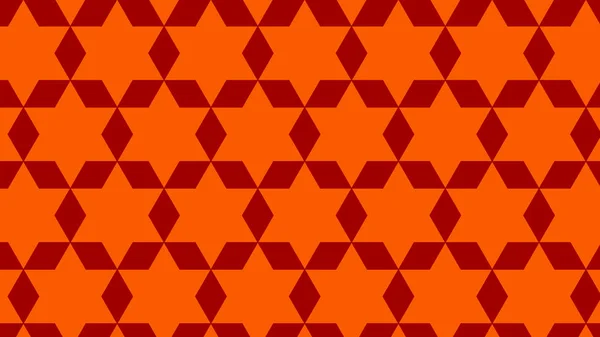 Naranja Estrellas Abstractas Patrón Vector Ilustración — Archivo Imágenes Vectoriales