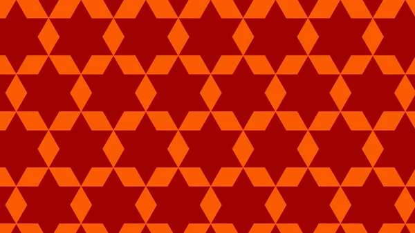 Naranja Estrellas Abstractas Patrón Vector Ilustración — Archivo Imágenes Vectoriales