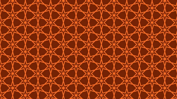 Orange Abstract Stars Pattern Vector Illustration — Stock Vector