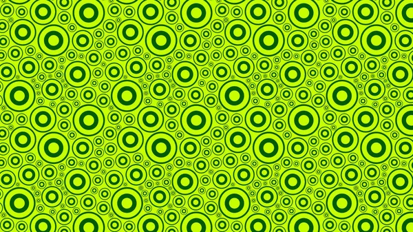 Abstract Green Circles Pattern Vector Illustration — ストックベクタ